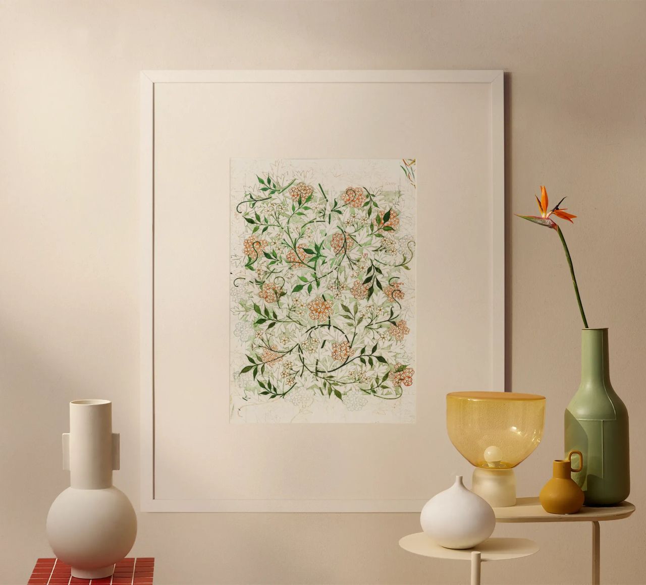 William Morris – Jasmine Pattern (circa late 19th century) poster da Venus Art