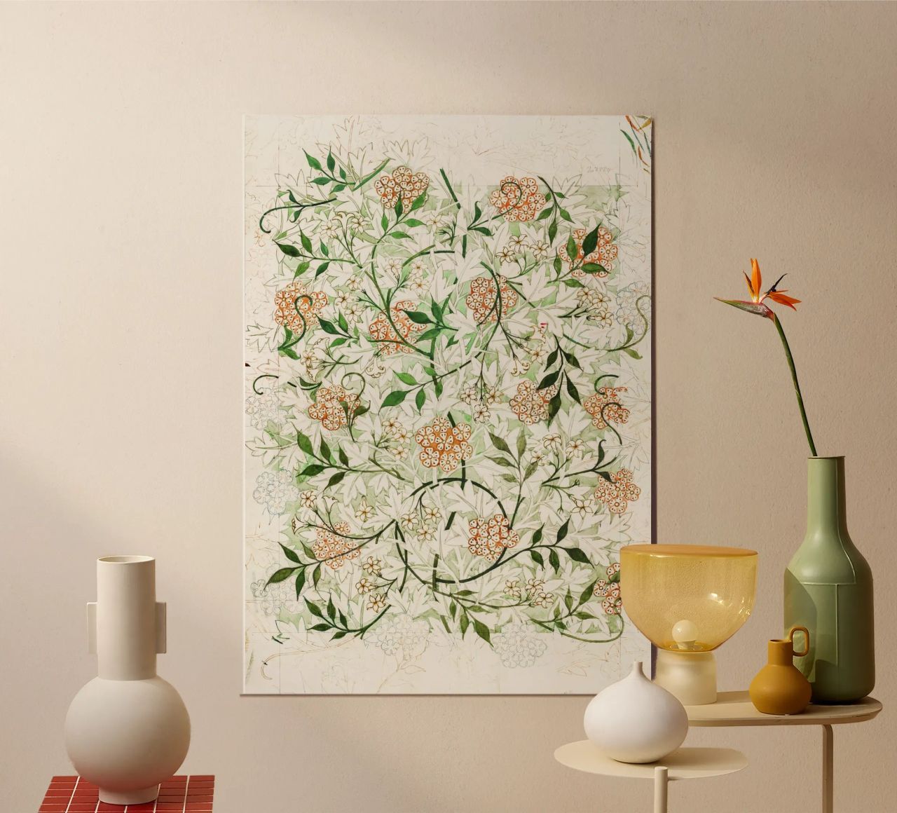 William Morris – Jasmine Pattern (circa late 19th century) poster da Venus Art