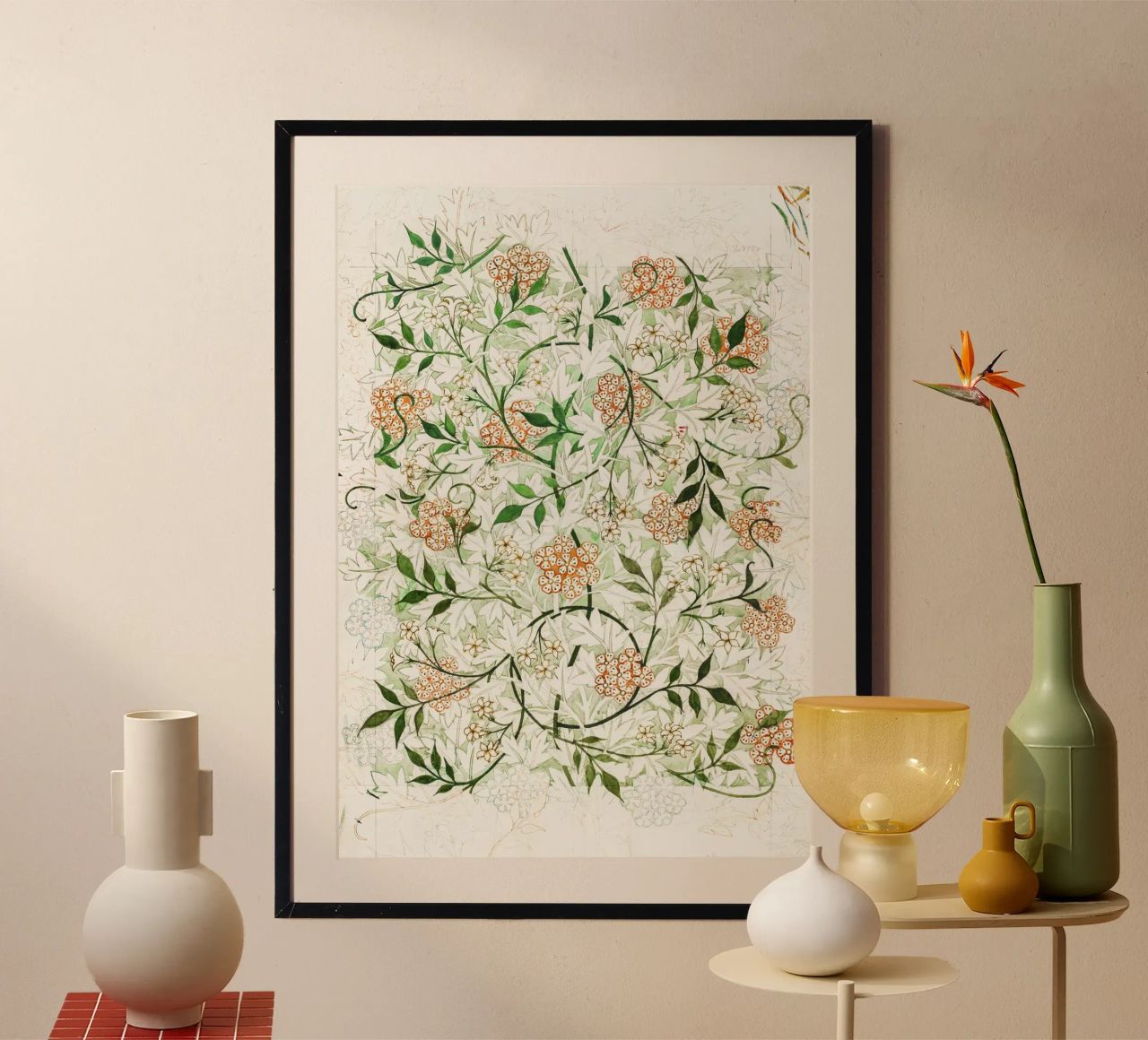 William Morris – Jasmine Pattern (circa late 19th century) poster da Venus Art