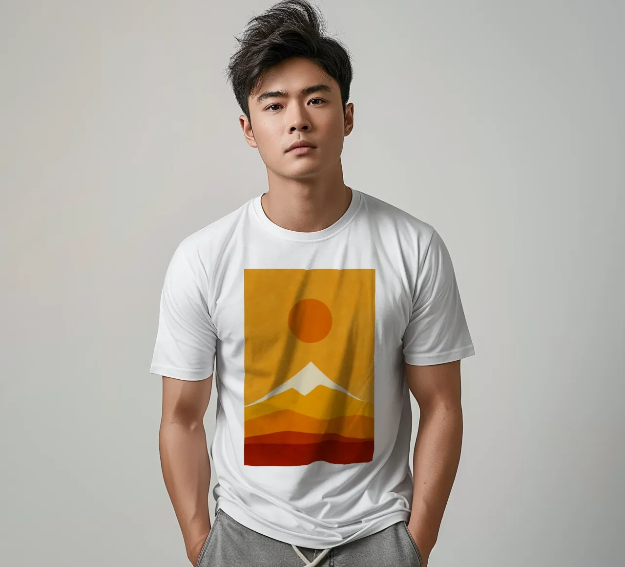 Mont Fuji - Vibration Solaire t-shirt da Affiches Soleil & Déco Lumineuse – Sunny
