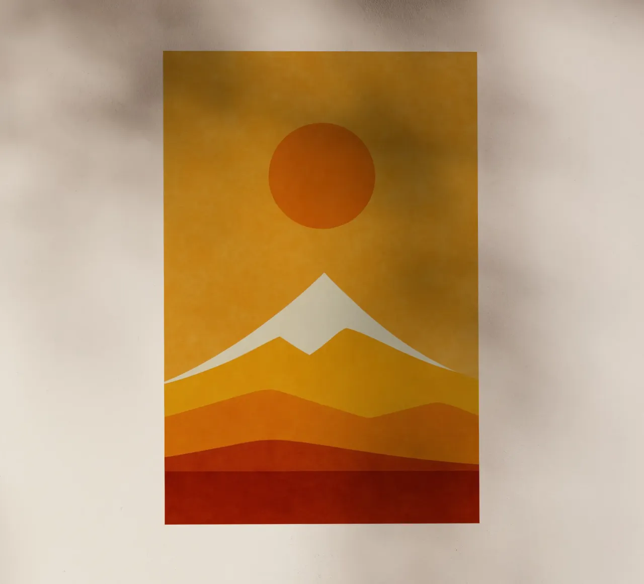 Mont Fuji - Vibration Solaire pellicola backlit da Affiches Soleil & Déco Lumineuse – Sunny
