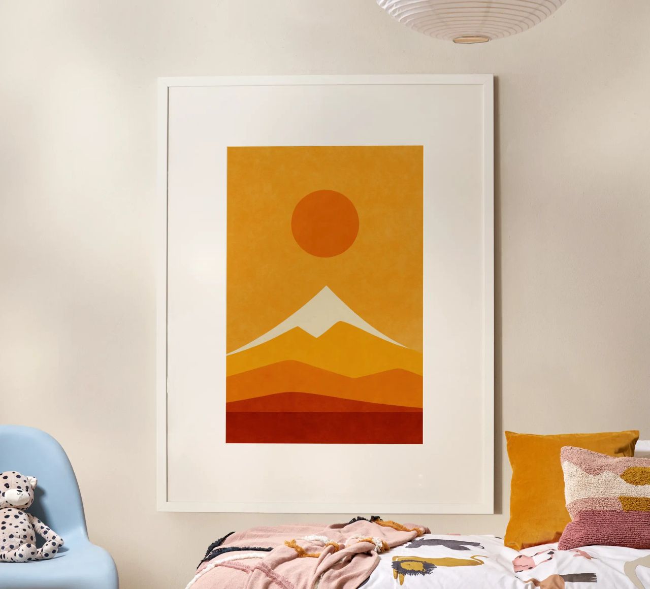 Mont Fuji – Vibration Solaire poster by Affiches Soleil & Déco Lumineuse – Sunny