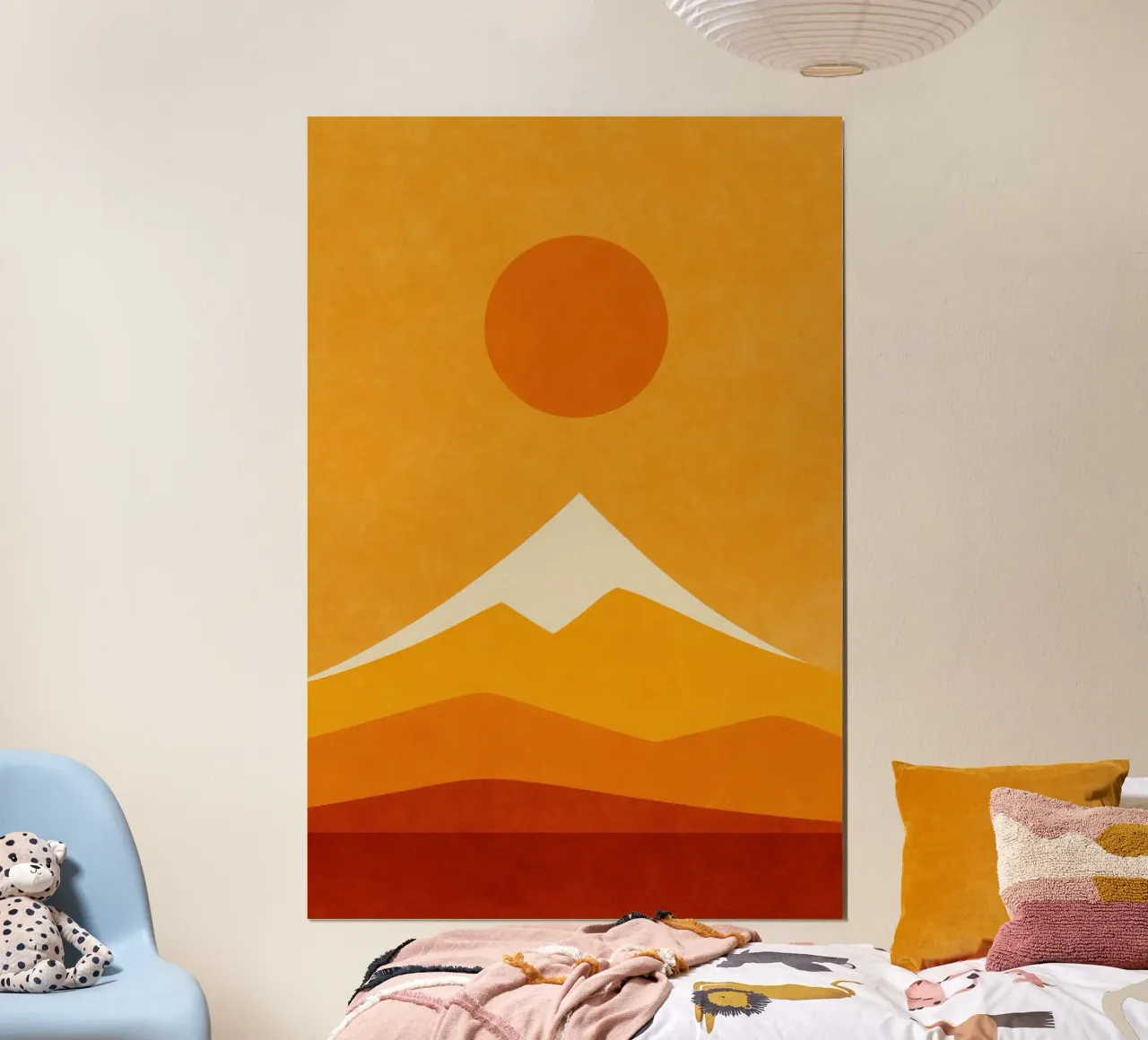 Mont Fuji - Vibration Solaire carta hahnemühle da Affiches Soleil & Déco Lumineuse – Sunny