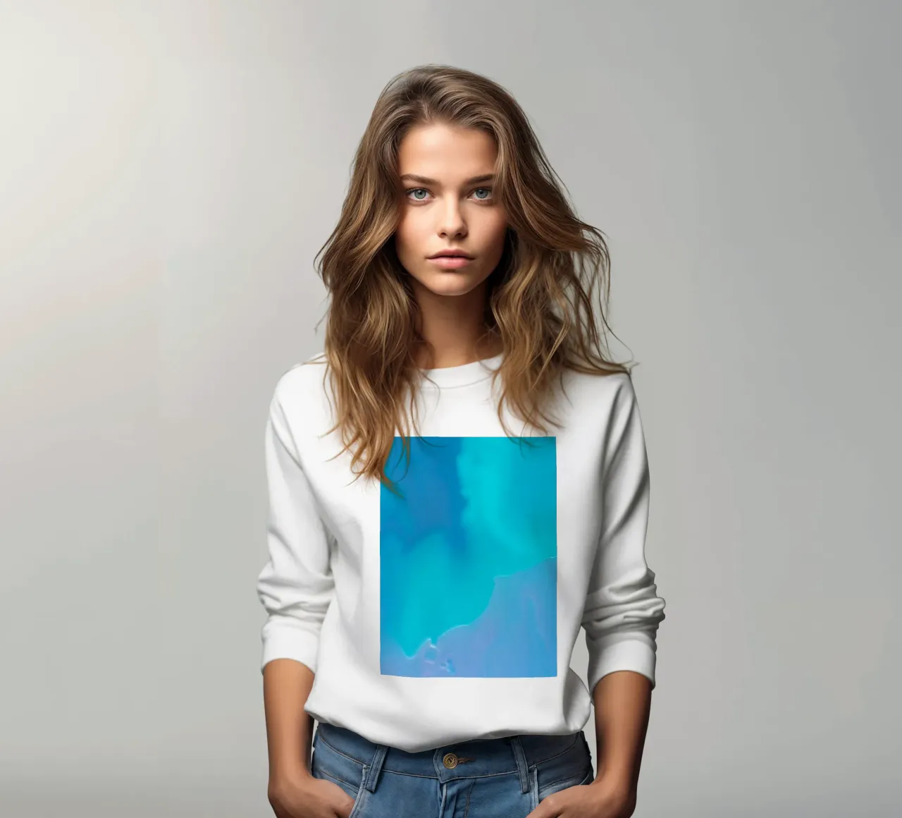 acque turchesi e spiagge sabbiose in una giornata di sole felpa da DesignDoodle