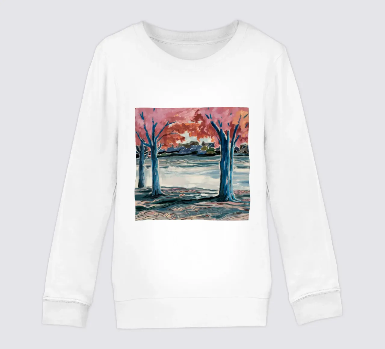 Abbraccio dell'albero blu felpa bambino da Obisidian Brush