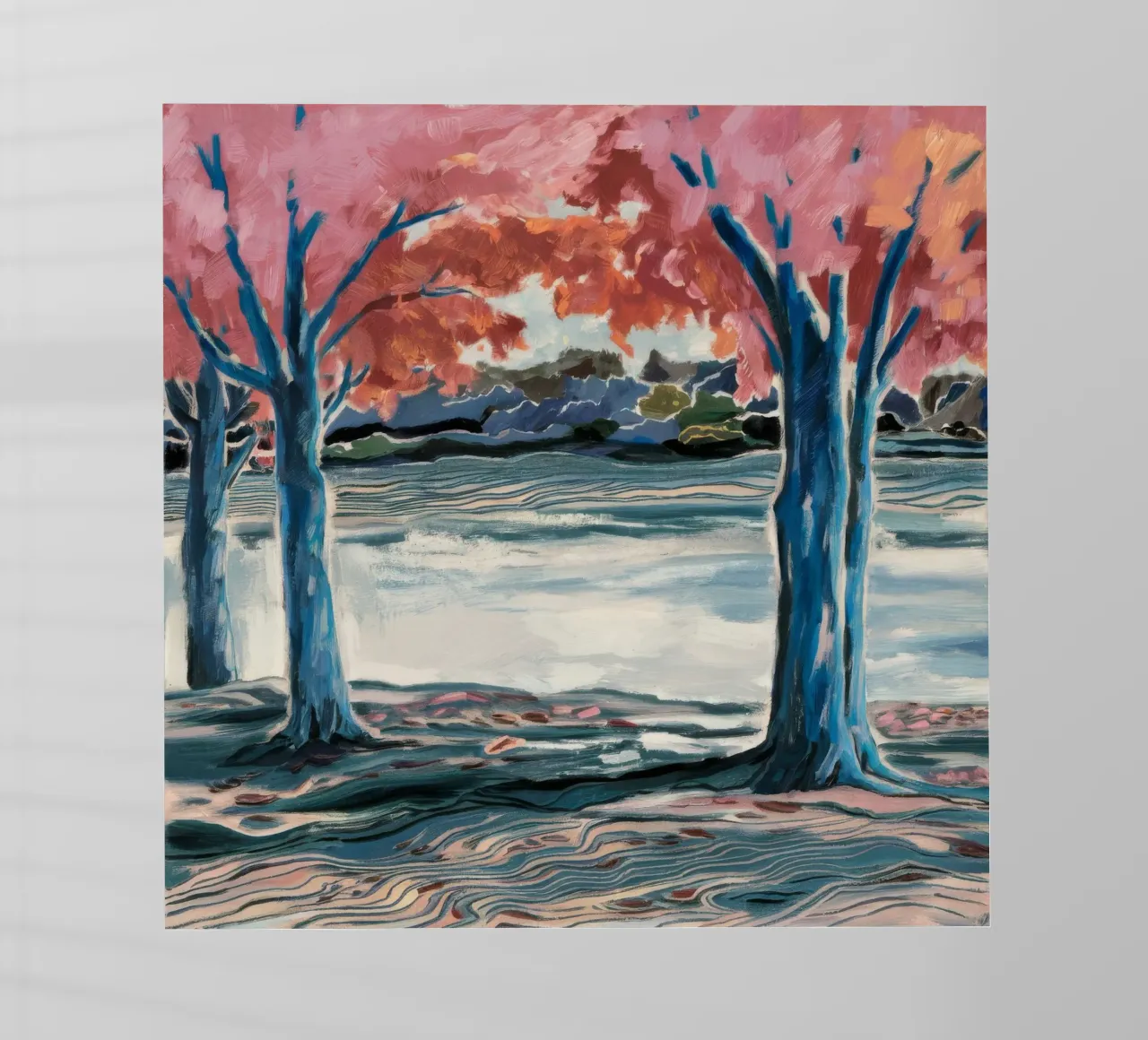 Abbraccio dell'albero blu pellicola backlit da Obisidian Brush