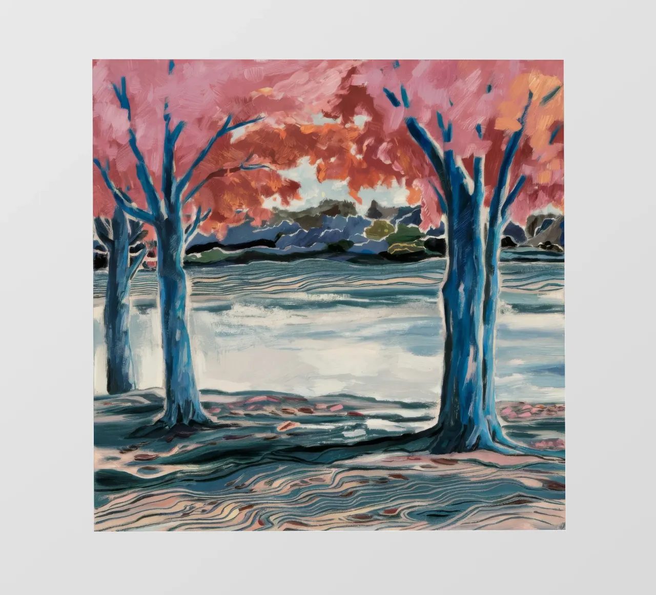 Abbraccio dell'albero blu pellicola backlit da Obisidian Brush