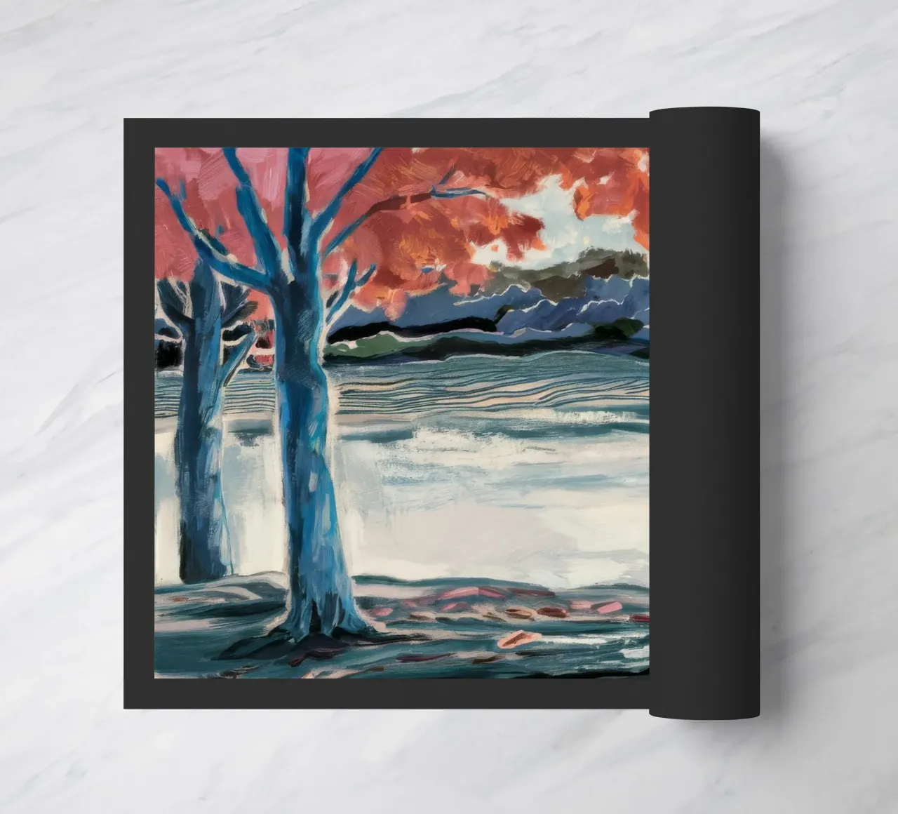 Abbraccio dell'albero blu zerbino da Obisidian Brush