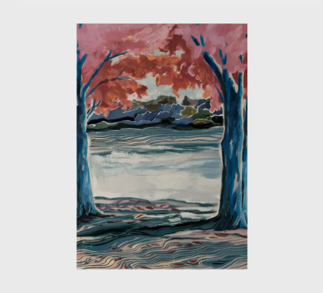 Blue Tree Embrace notebook by Obisidian Brush