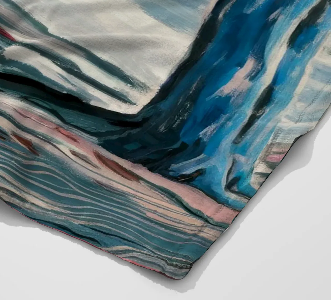 Blauer Baum Umarmung Fleecedecke von Obisidian Brush