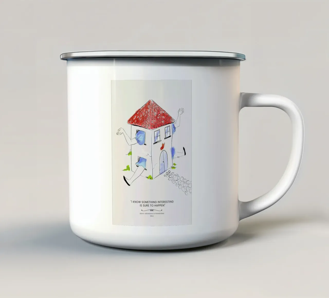 Alice tazza in smalto da Little Flourishes