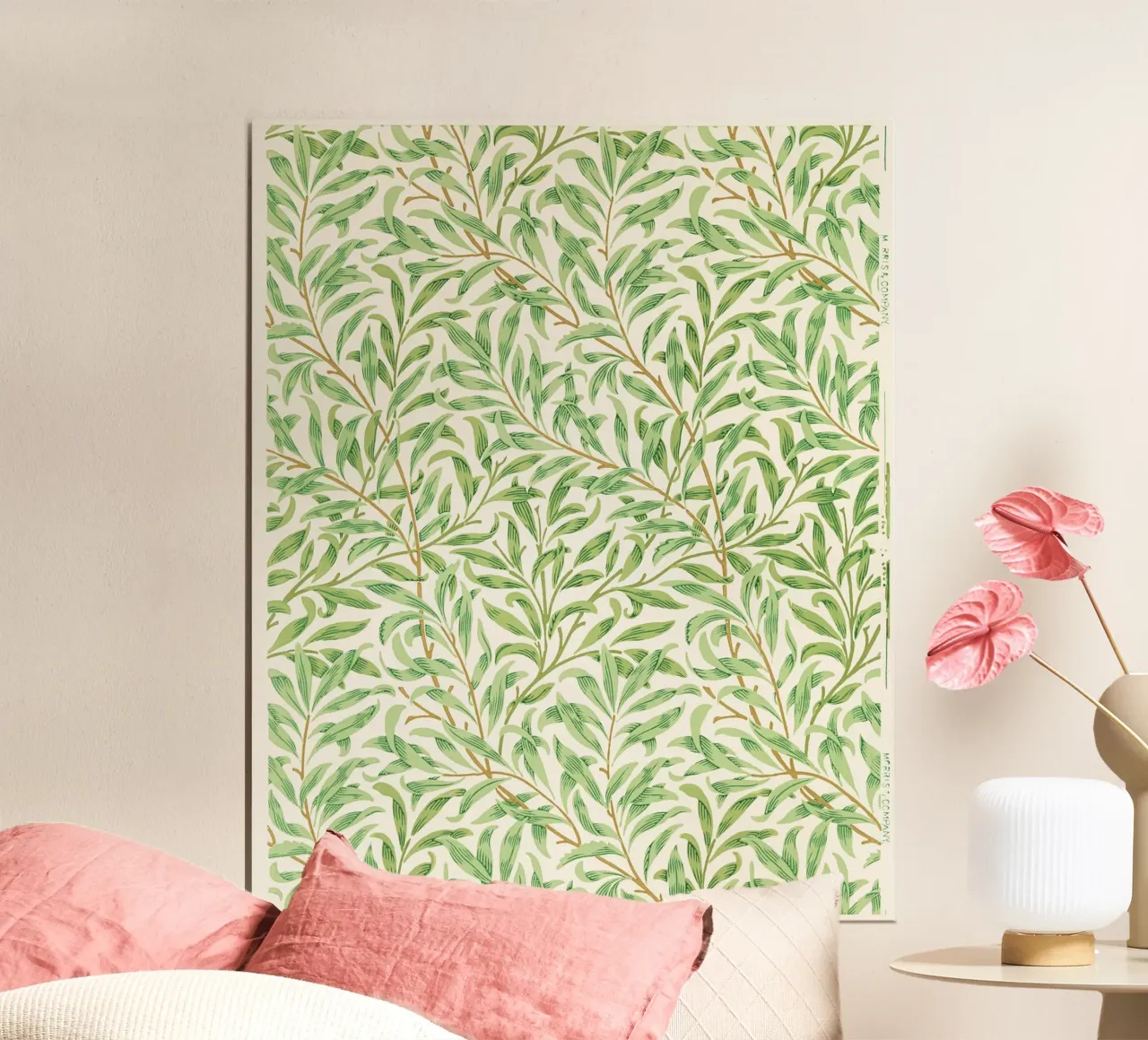 William Morris – Willow Bough (1887) poster con telaio in alluminio da Venus Art