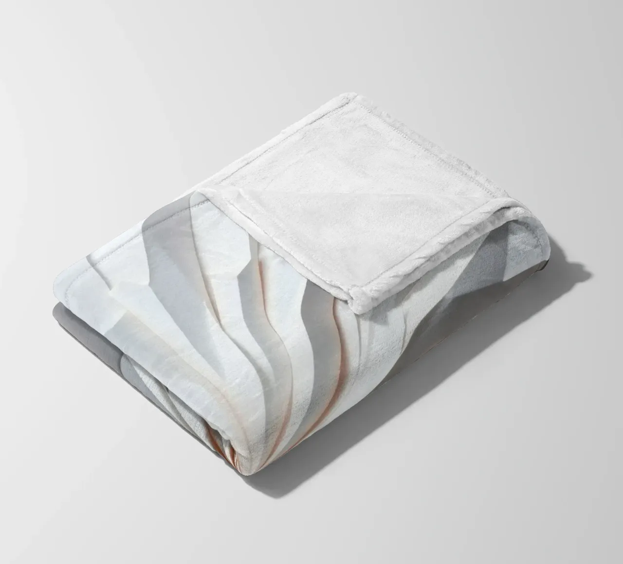 wit papieren ontwerp dat uitstraalt vanuit het midden fleecedeken van DesignDoodle