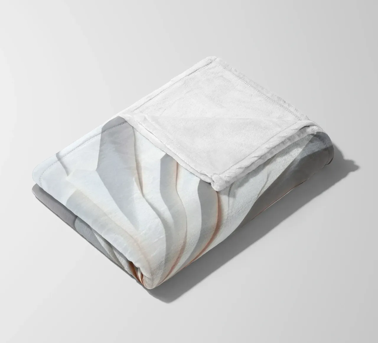 wit papieren ontwerp dat uitstraalt vanuit het midden fleecedeken van DesignDoodle