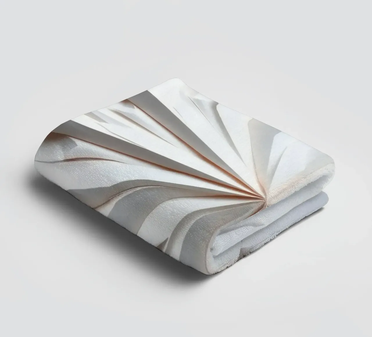 wit papieren ontwerp dat uitstraalt vanuit het midden badhanddoek van DesignDoodle