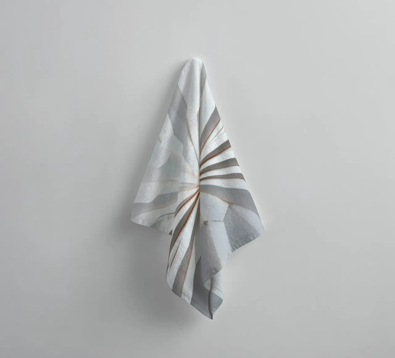wit papieren ontwerp dat uitstraalt vanuit het midden badhanddoek van DesignDoodle