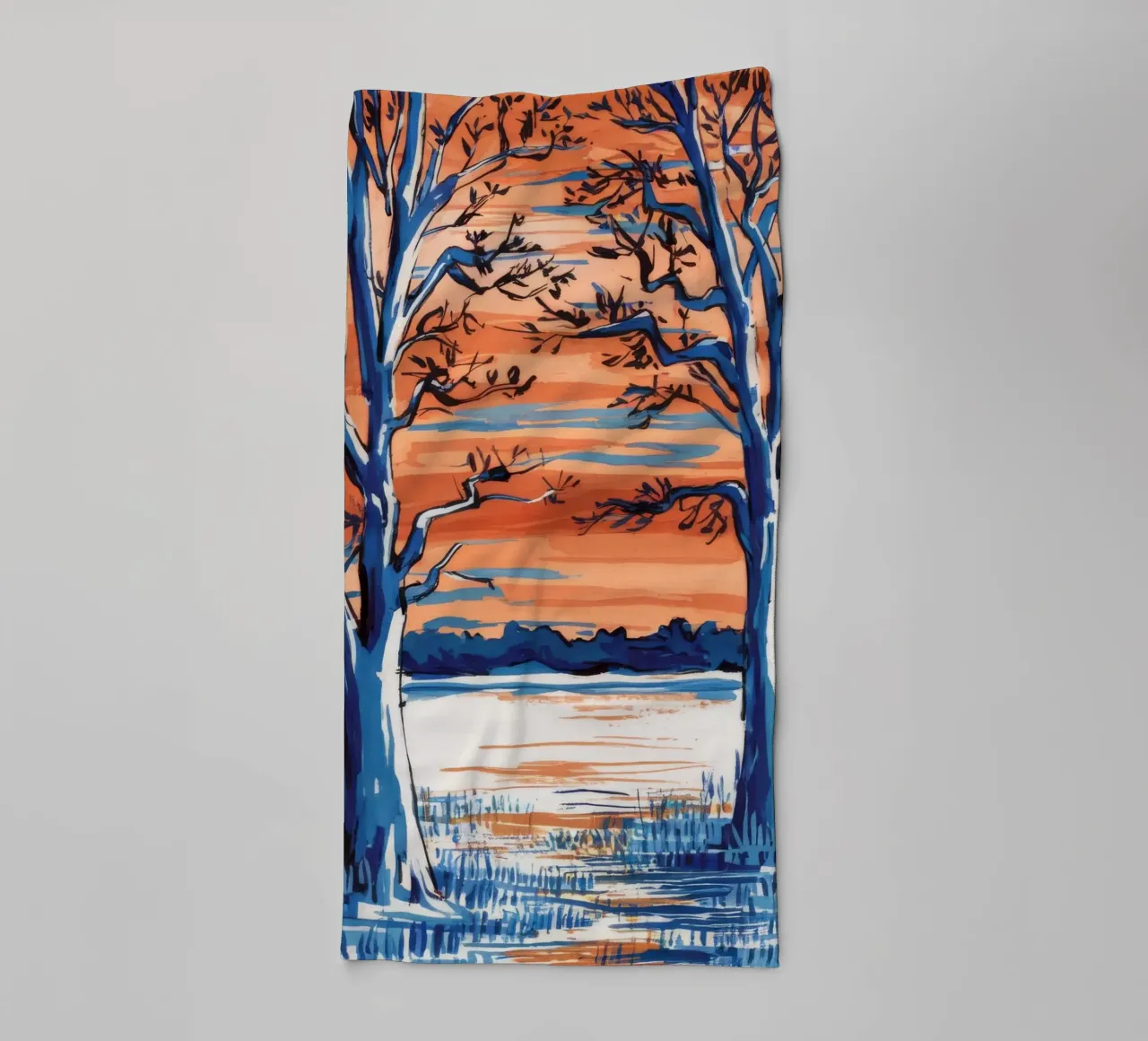 Miroir ardent Still serviette de bain de Obisidian Brush