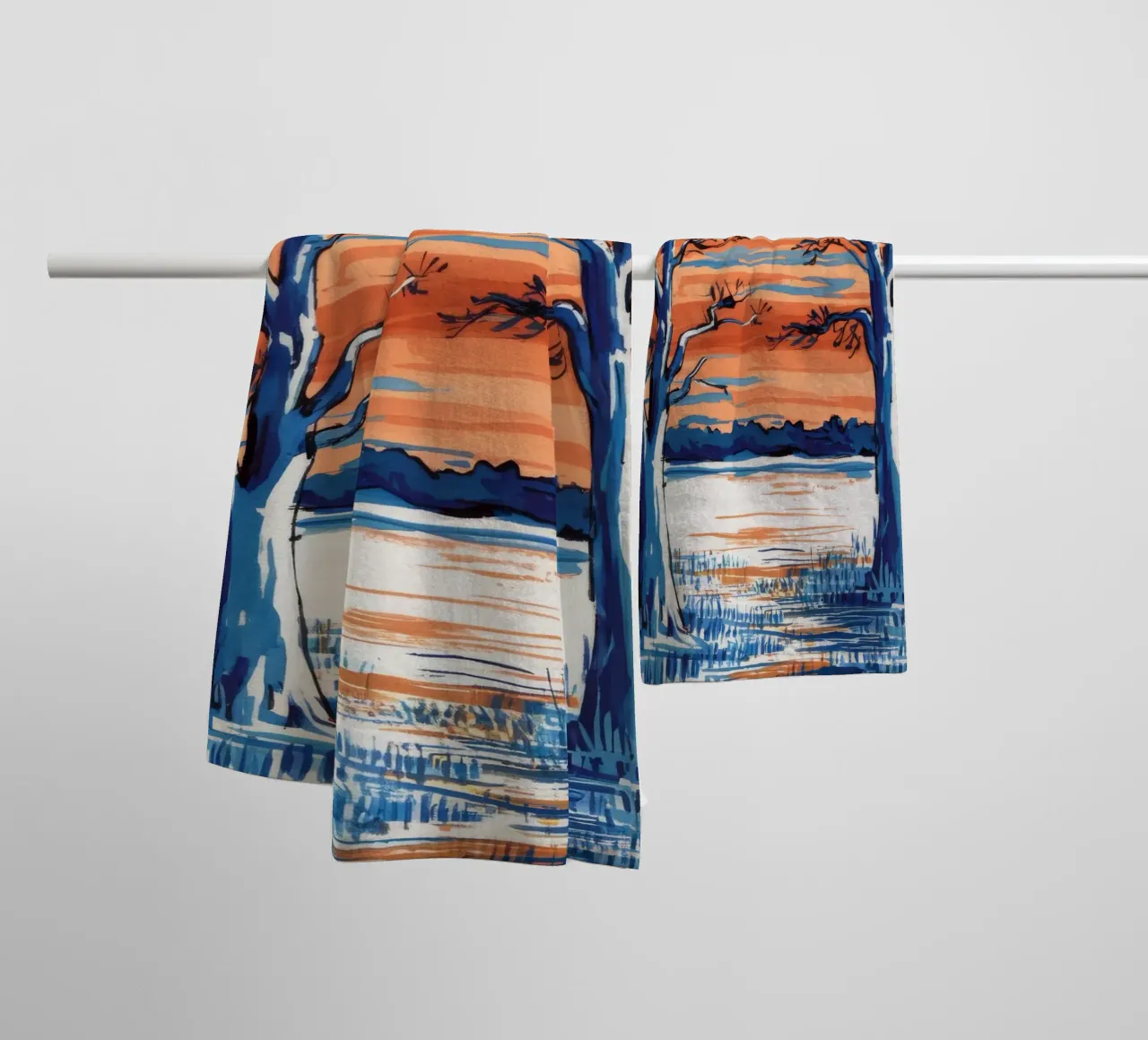 Miroir ardent Still serviette de bain de Obisidian Brush
