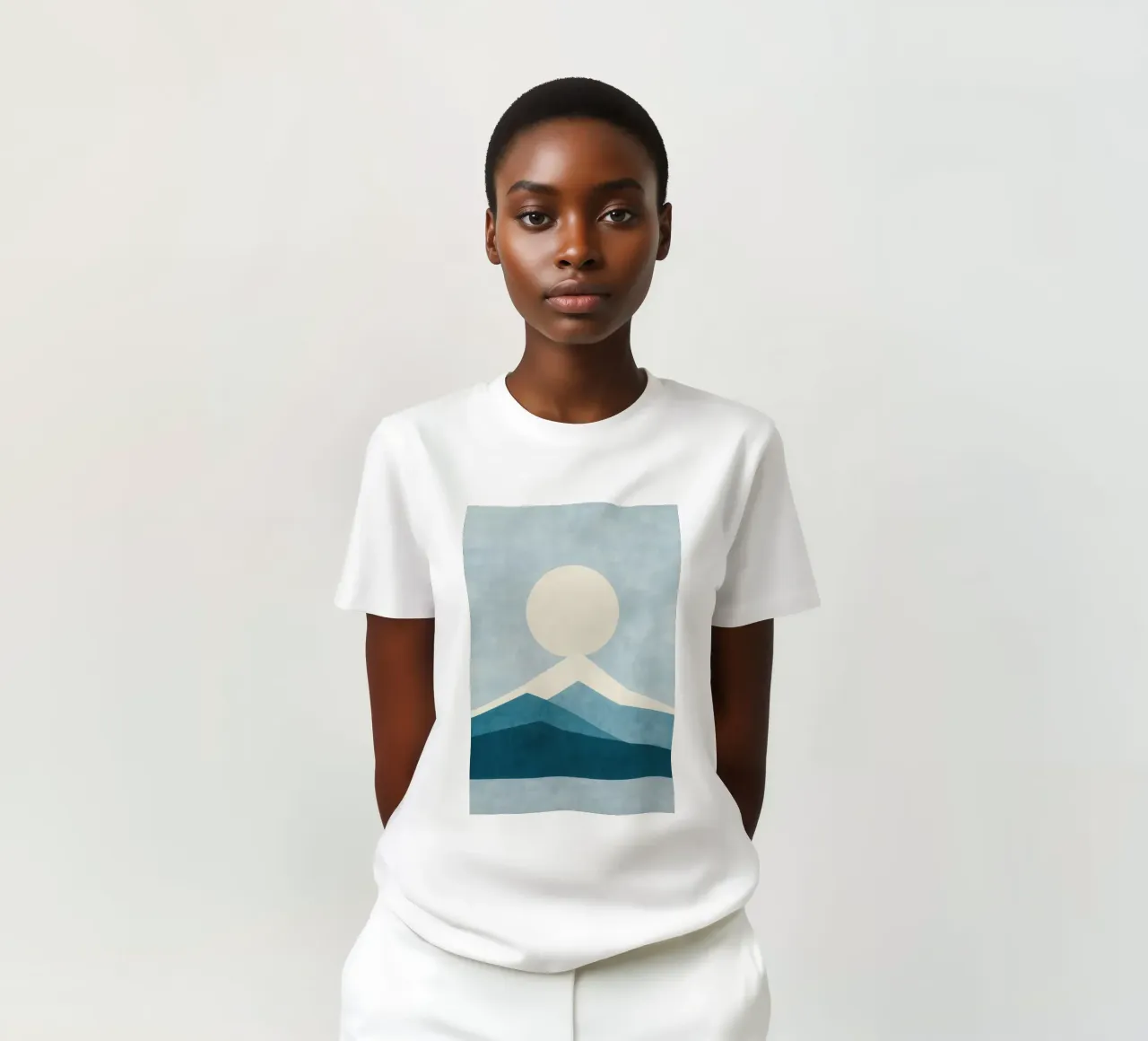 Monte Fuji - Silenzio polare t-shirt da Affiches Soleil & Déco Lumineuse – Sunny