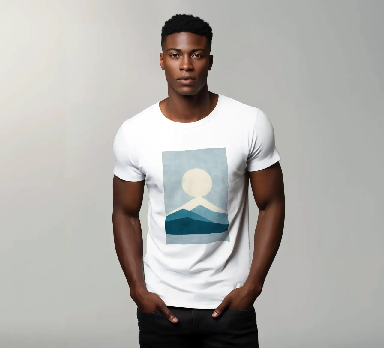 Monte Fuji - Silenzio polare t-shirt da Affiches Soleil & Déco Lumineuse – Sunny