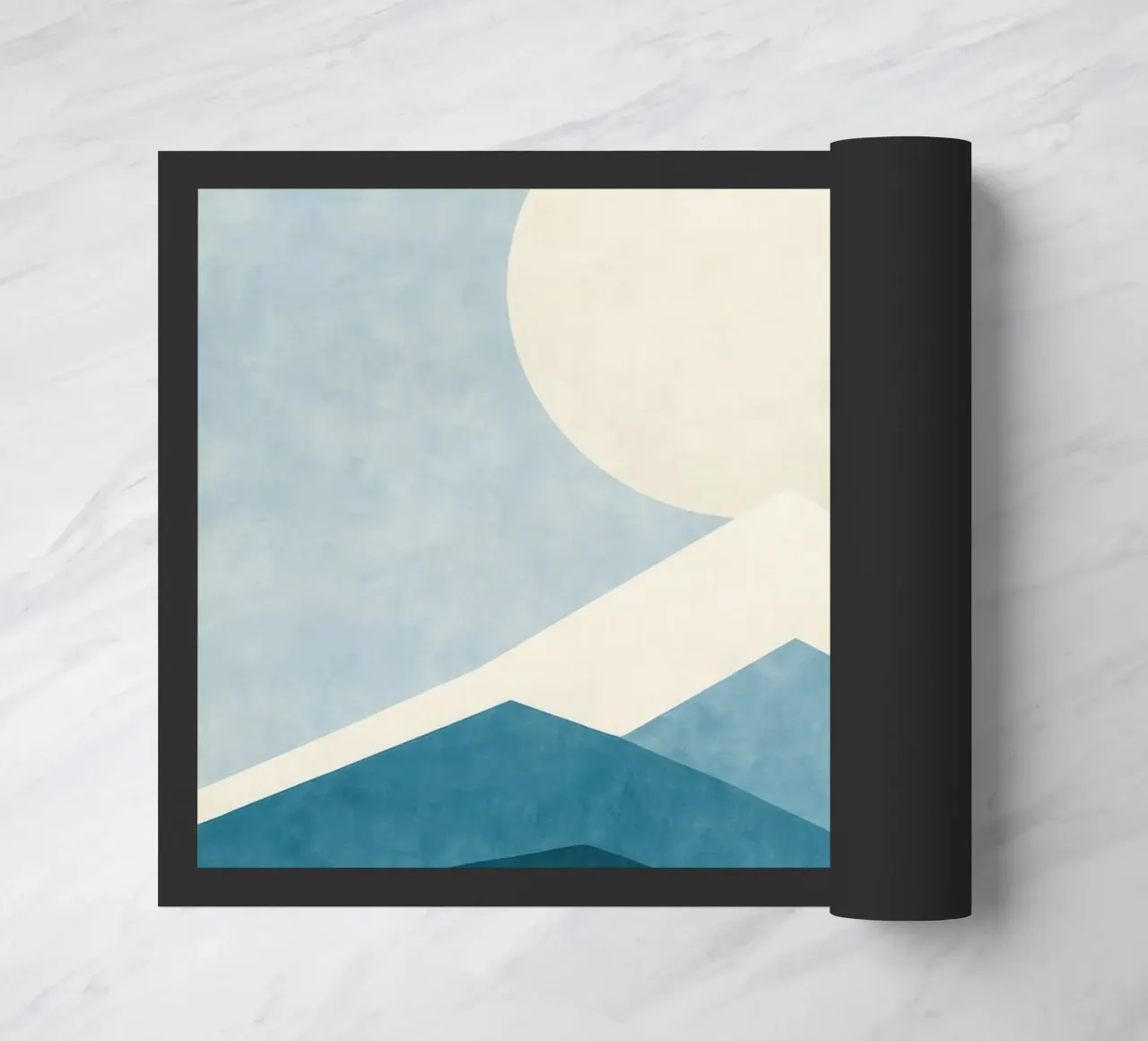 Monte Fuji - Silenzio polare zerbino da Affiches Soleil & Déco Lumineuse – Sunny