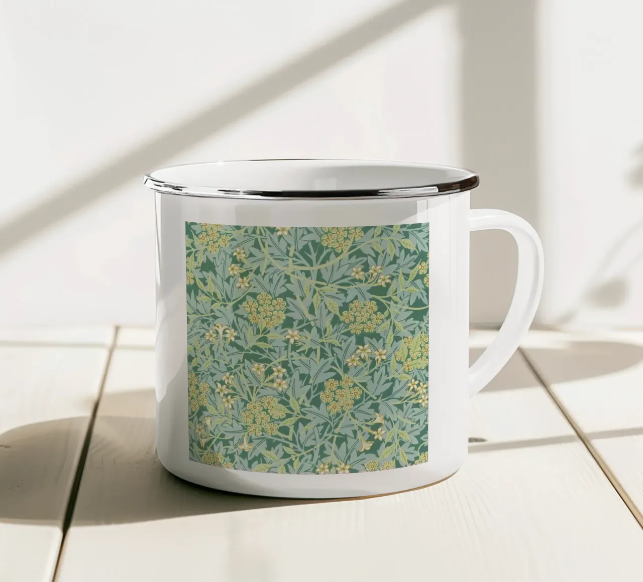 Il gelsomino di William Morris (1872) tazza in smalto da Venus Art