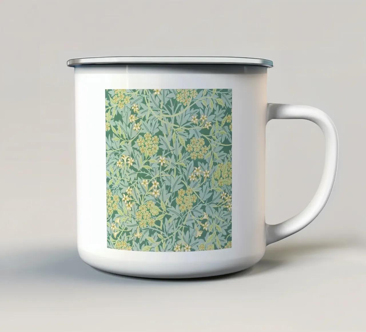 Il gelsomino di William Morris (1872) tazza in smalto da Venus Art