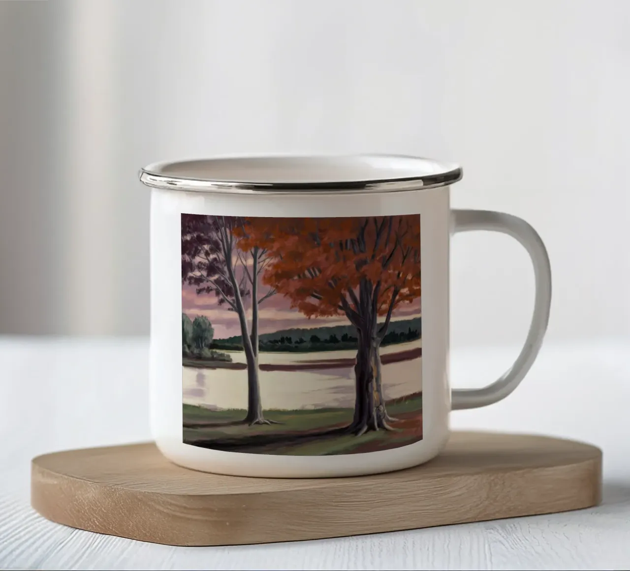 Foresta crepuscolare Hush tazza in smalto da Obisidian Brush