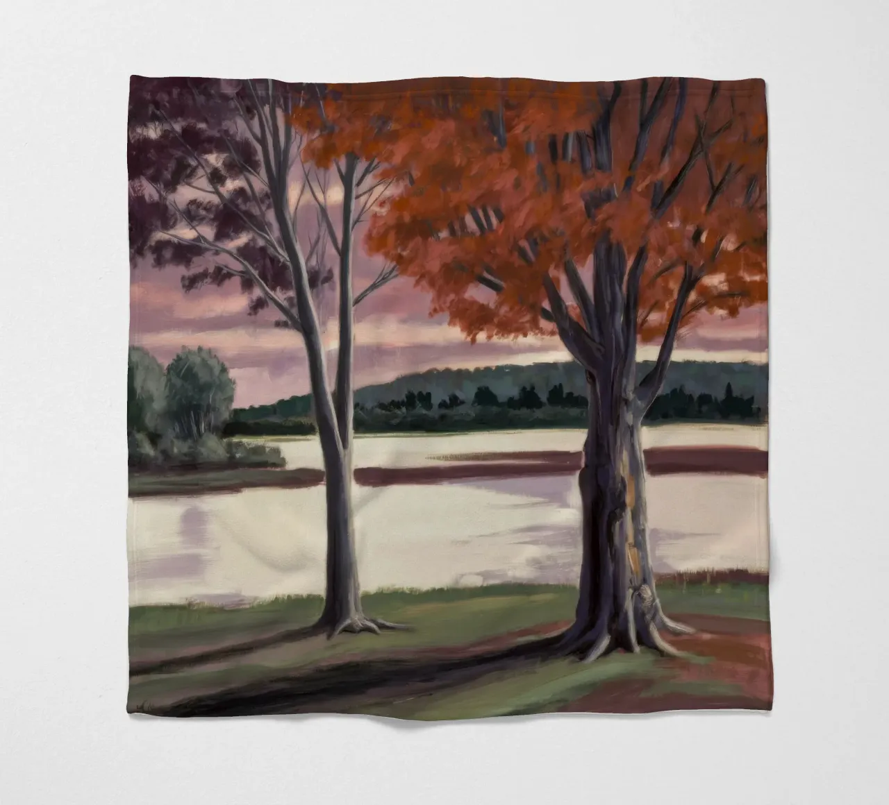 Foresta crepuscolare Hush coperta in pile da Obisidian Brush