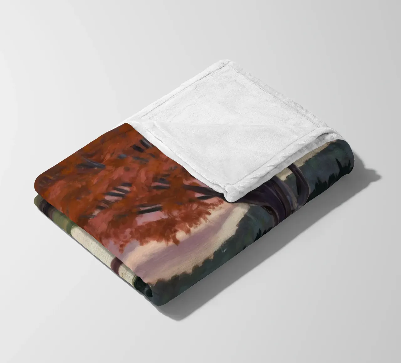 Foresta crepuscolare Hush coperta in pile da Obisidian Brush