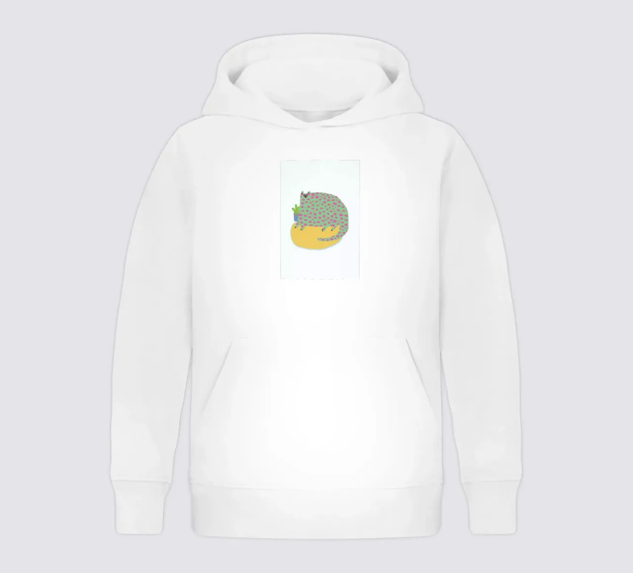 Purple & Green Cat Kinder Hoodie von Lora O'Callaghan
