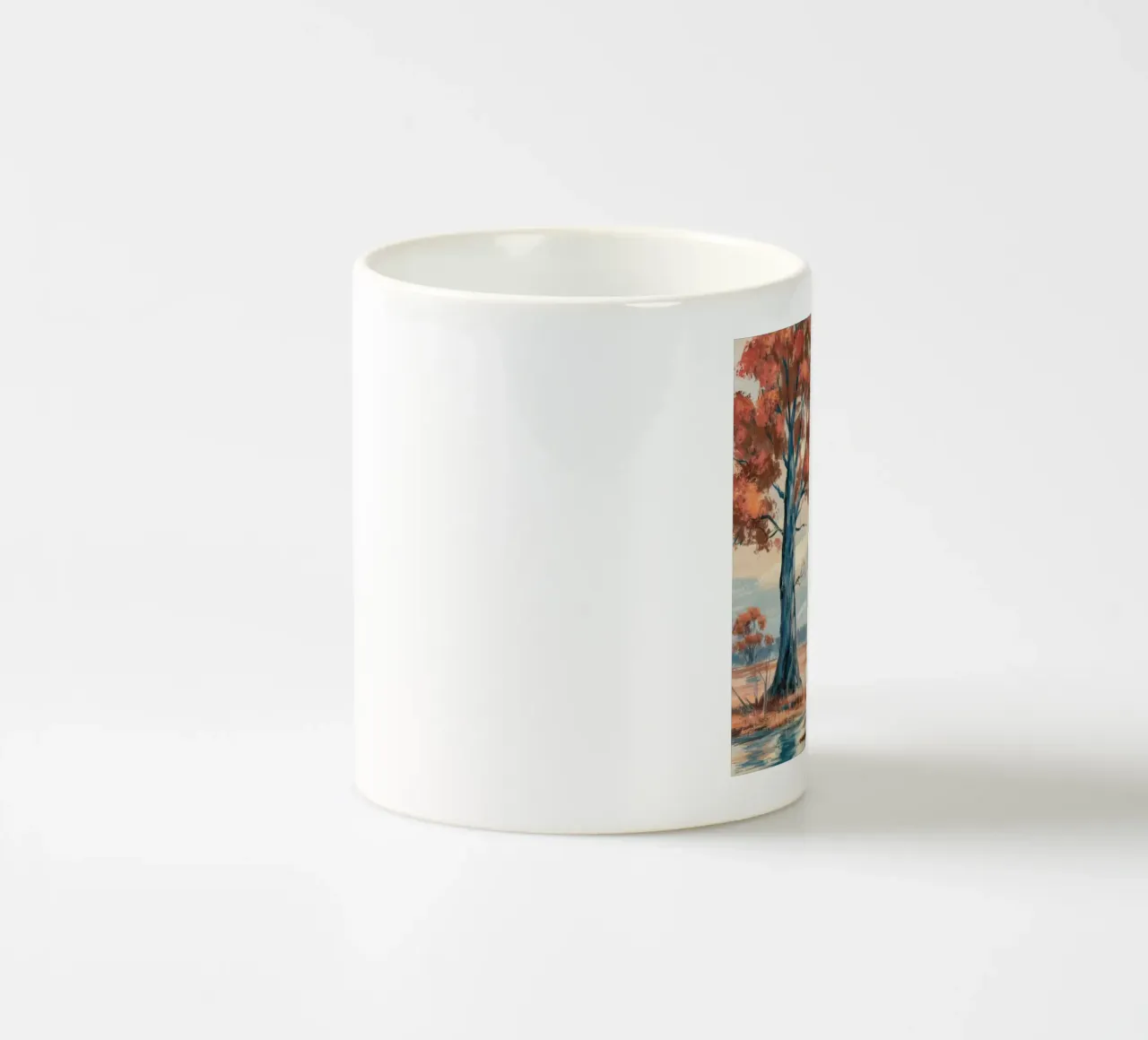Boschi di luce ambrata tazza in ceramica da Obisidian Brush