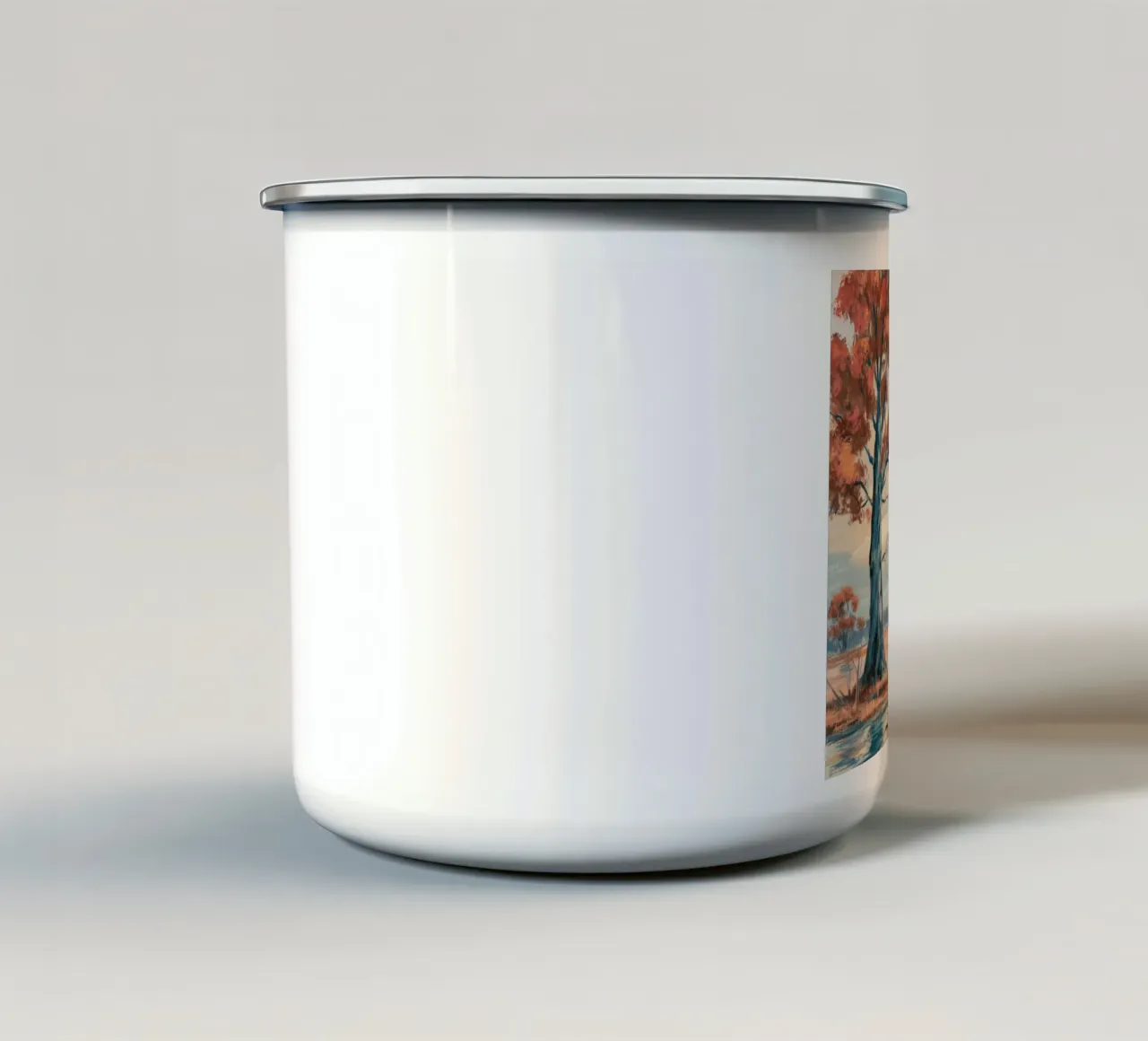 Boschi di luce ambrata tazza in smalto da Obisidian Brush