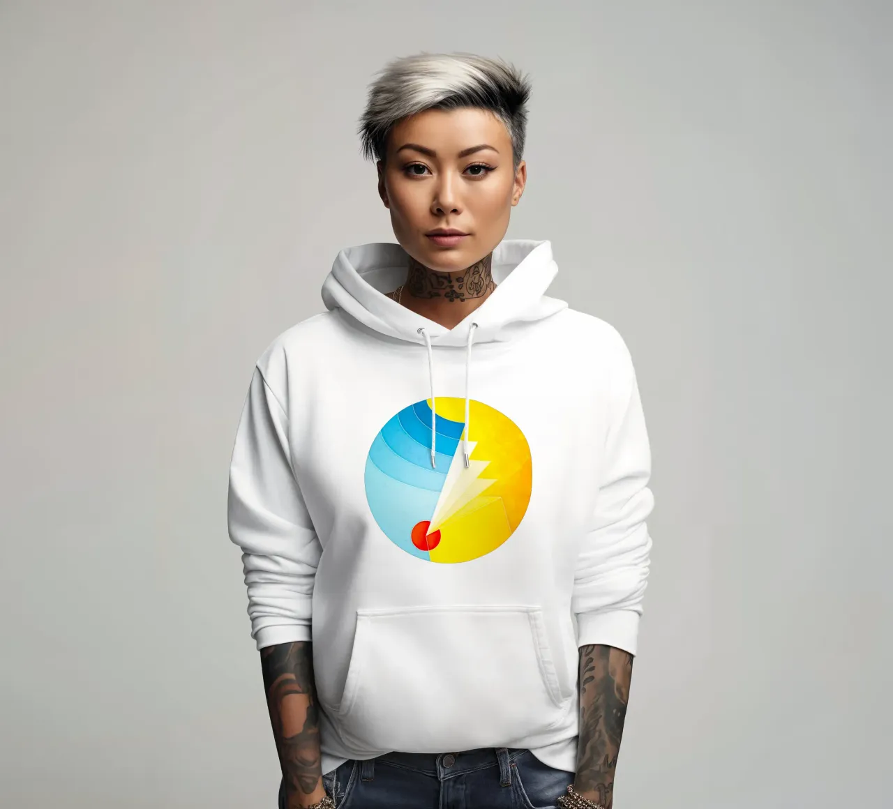 Een andere plaats - Abstract geometrische mandala hoodie van Circle Love