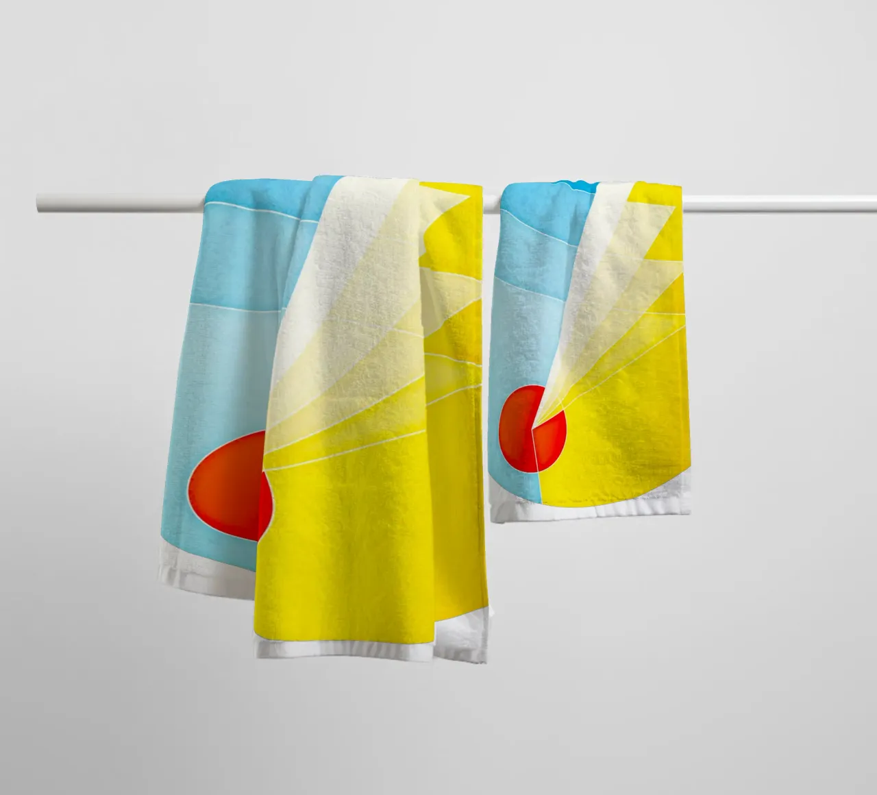 Un autre lieu - Mandala géométrique abstrait serviette de bain de Circle Love