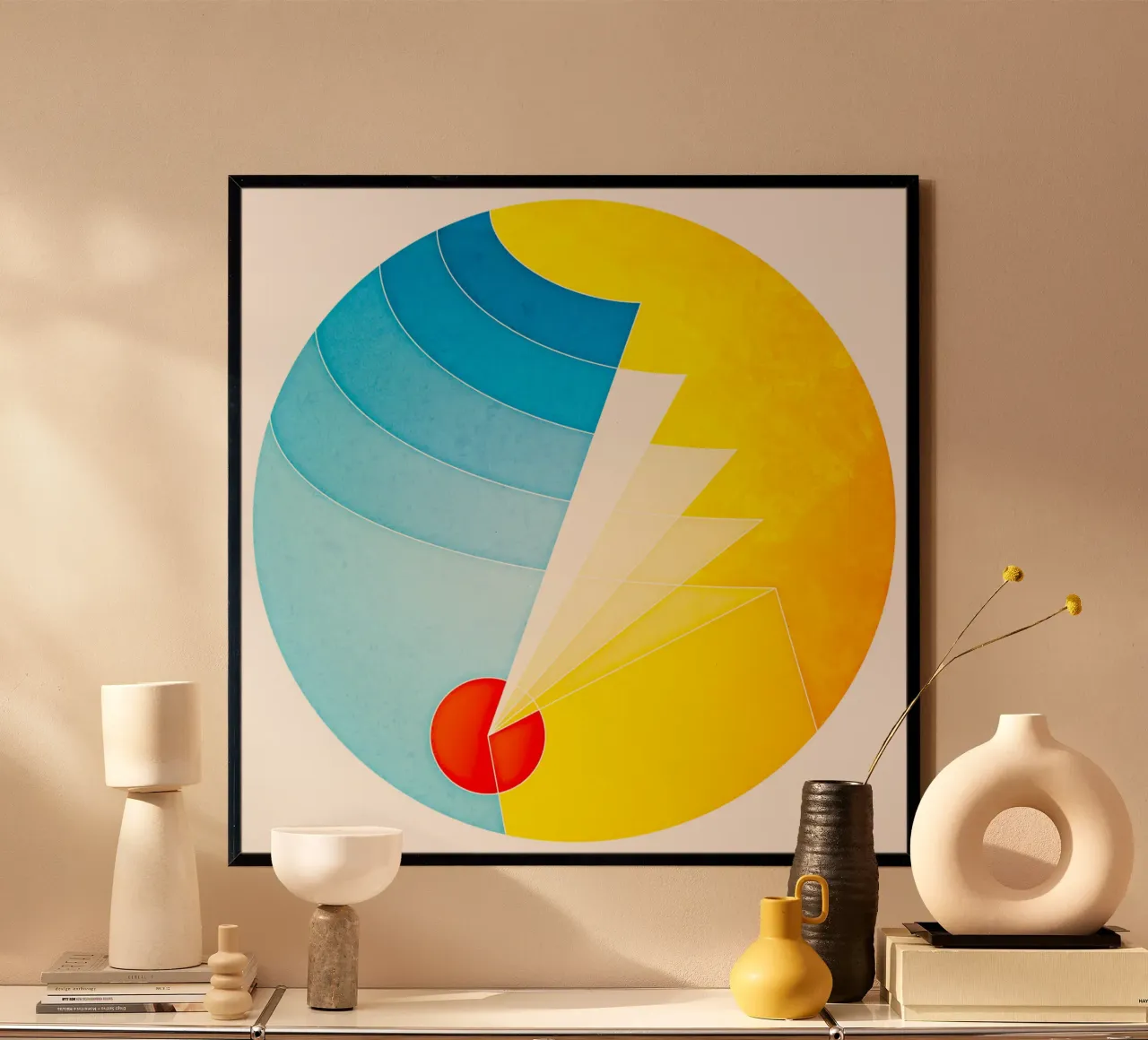 Un autre lieu - Mandala géométrique abstrait hahnemühle de Circle Love
