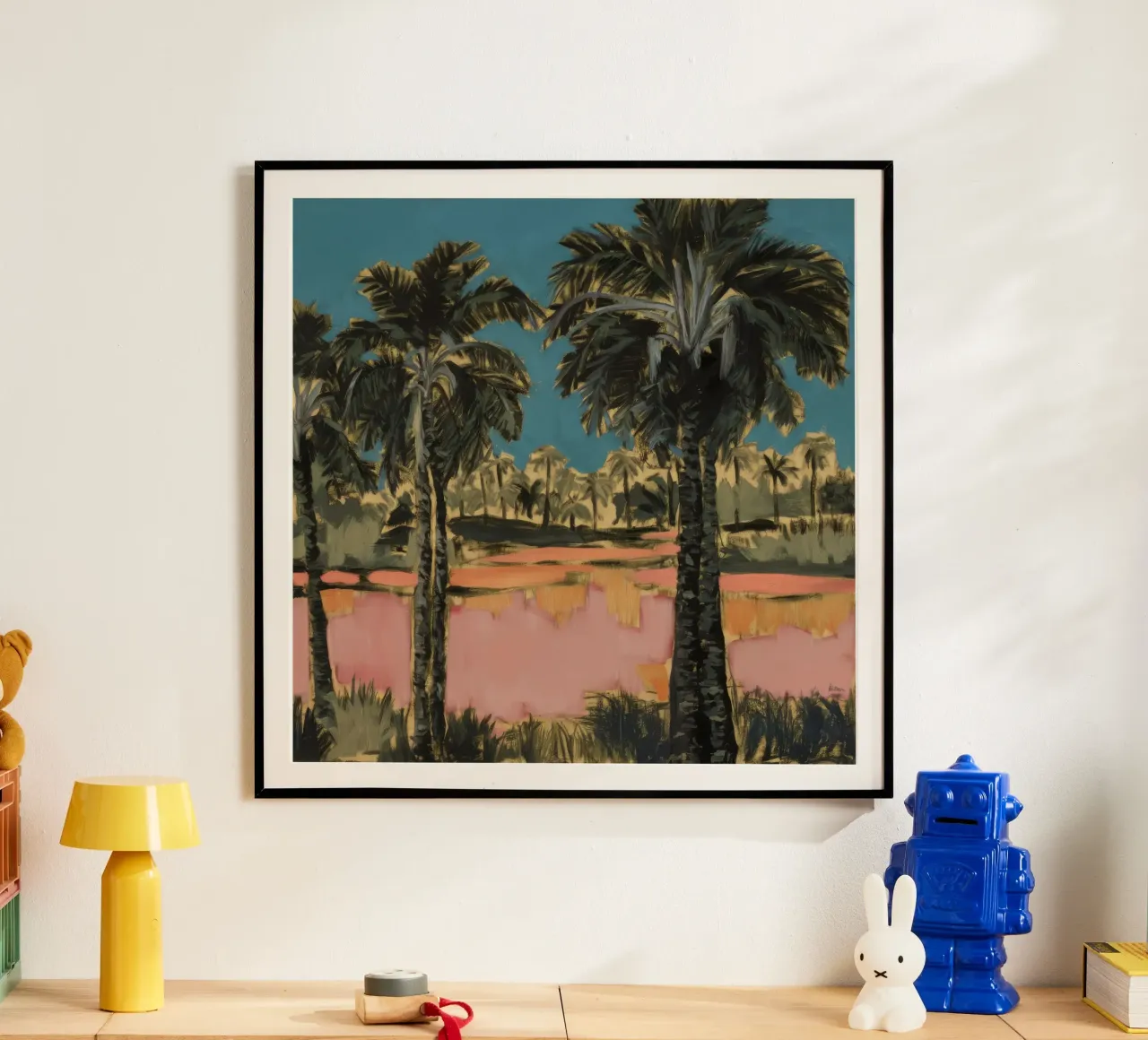 Palm Field Dusk poster by Obisidian Brush