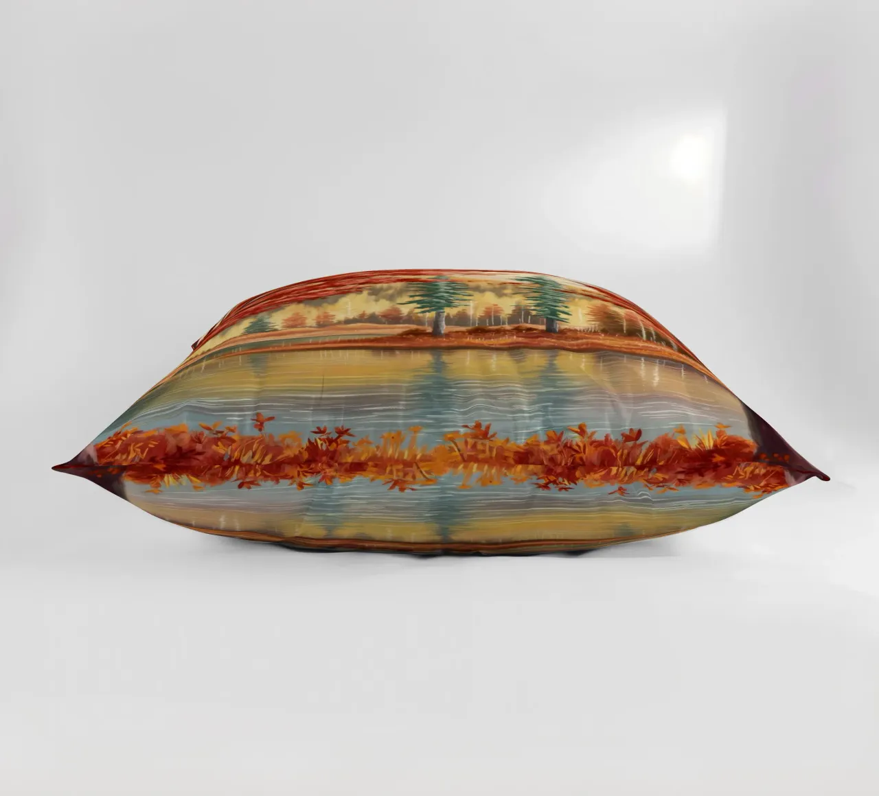 Riflessione autunnale Calma cuscino da Obisidian Brush
