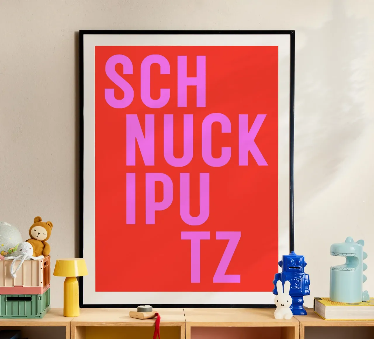 Schnuckiputz - viele Farben poster con telaio in plastica da Ohkimiko