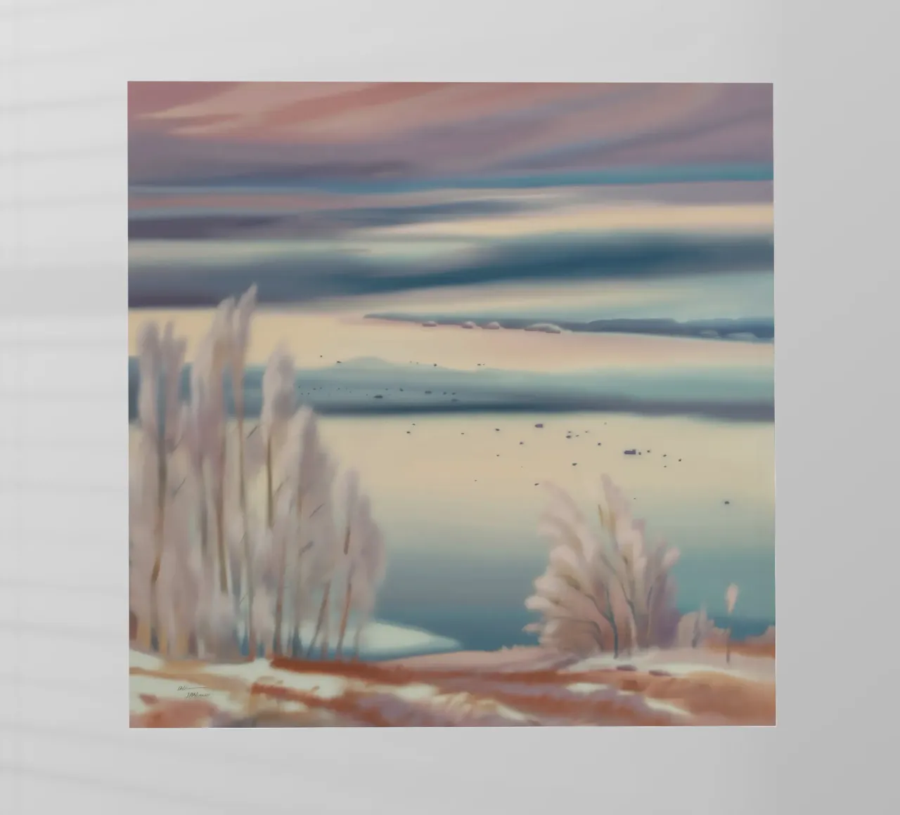 Pace in riva al mare pastello pellicola backlit da Obisidian Brush