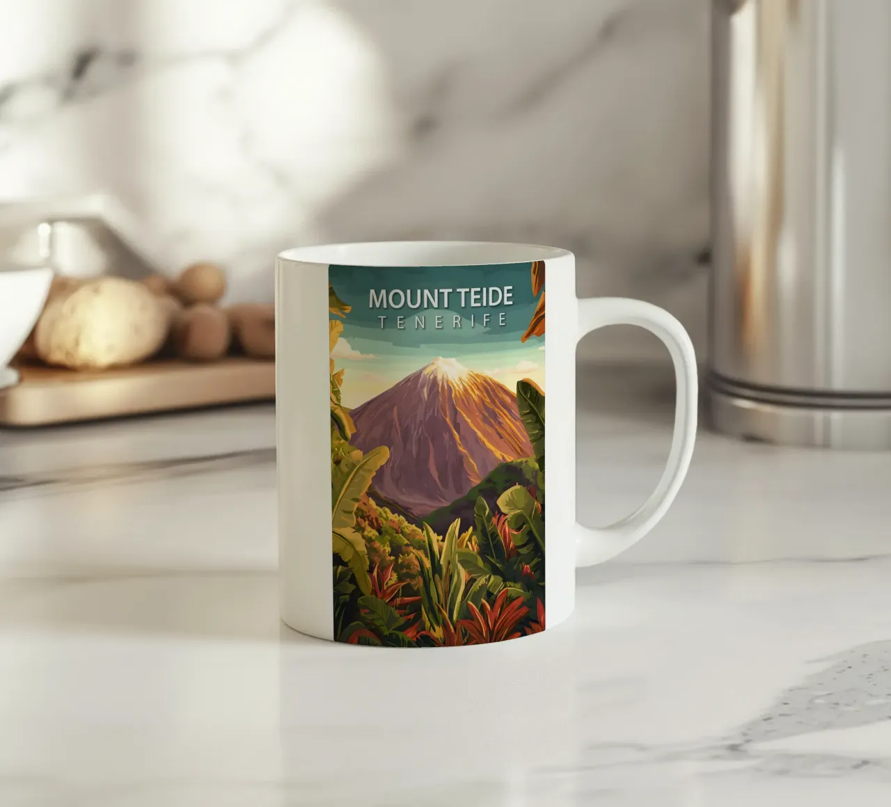 Monte Teide, Tenerife tazza in ceramica da Wanderlust Vibes