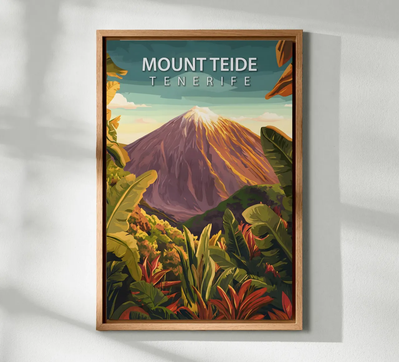 Monte Teide, Tenerife tela con Cornice a cassetta da Wanderlust Vibes