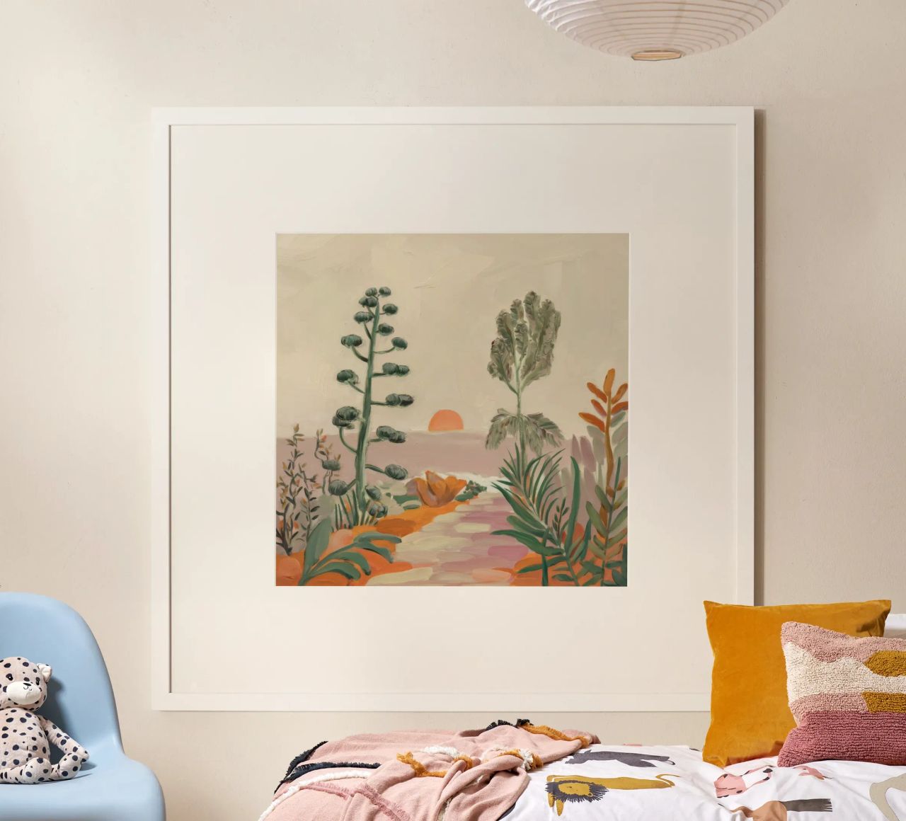 Botanischer Pfad zum Sonnenuntergang Poster von Obisidian Brush