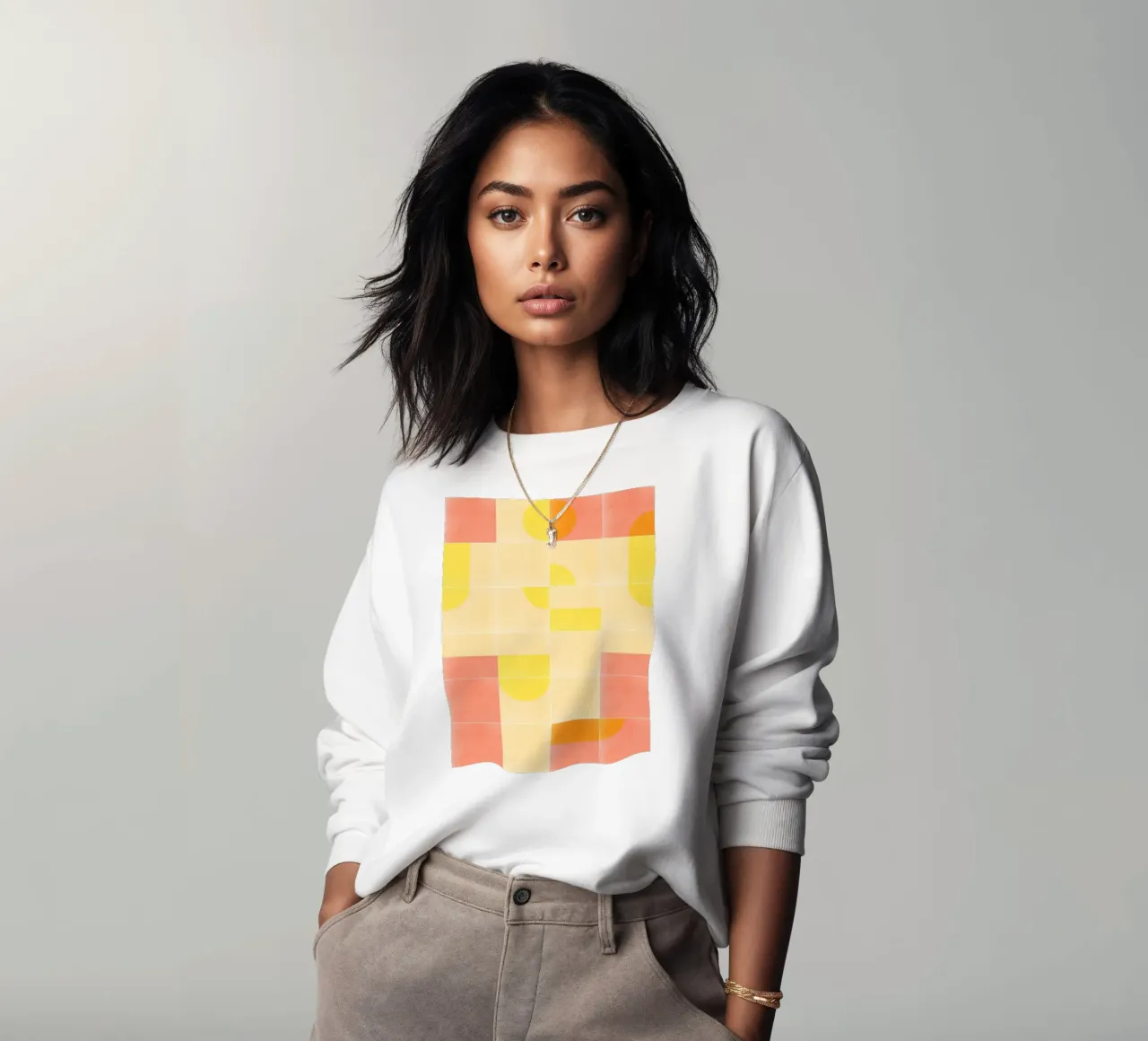 Retro Tiles 01 sweatshirt by designdn