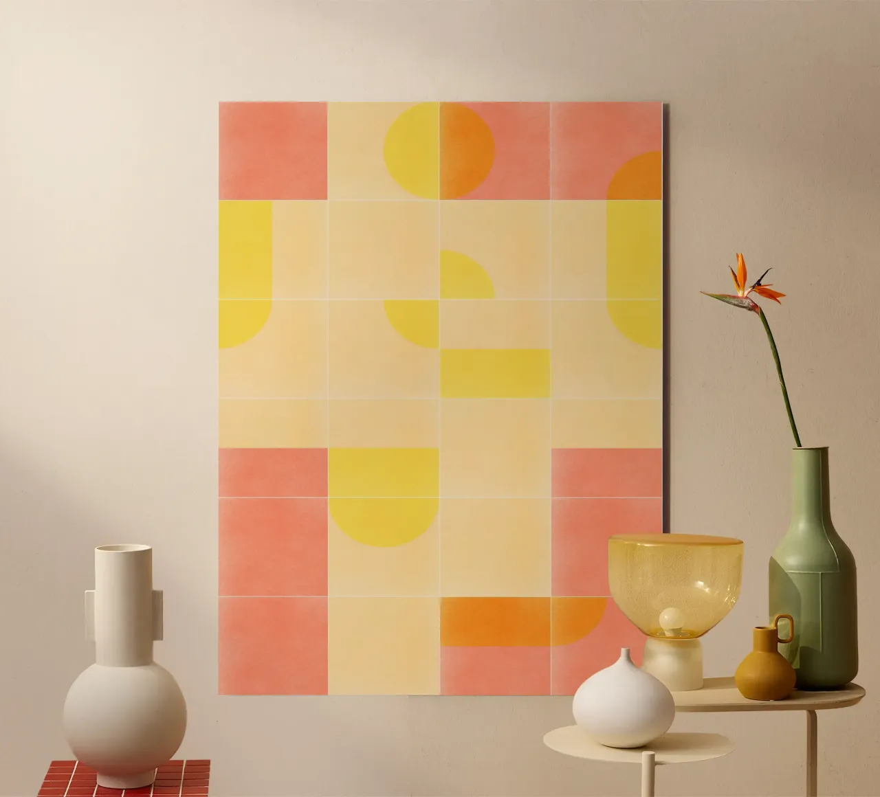 Retro Tiles 01 alluminio dibond da designdn