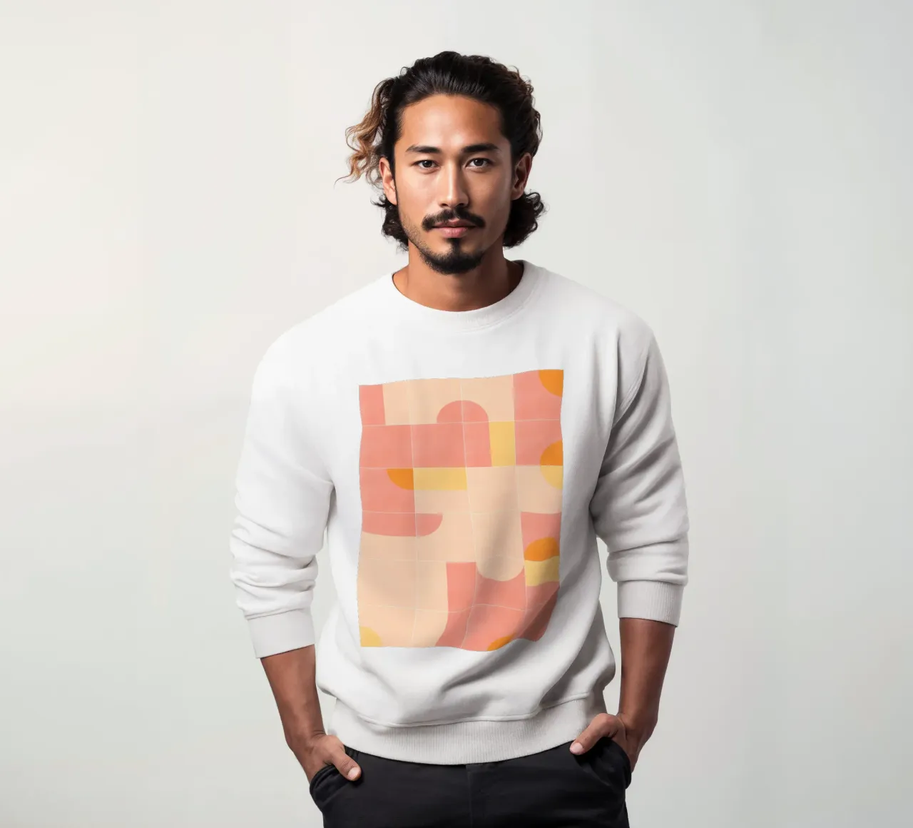 Retro Tiles 02 felpa da designdn