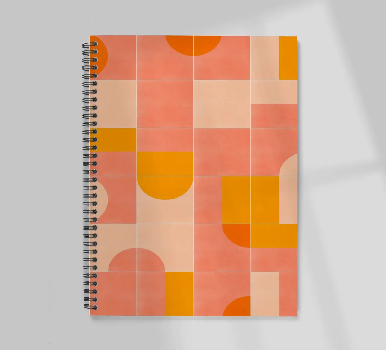 Retro Tiles 03 spiral notebook by designdn