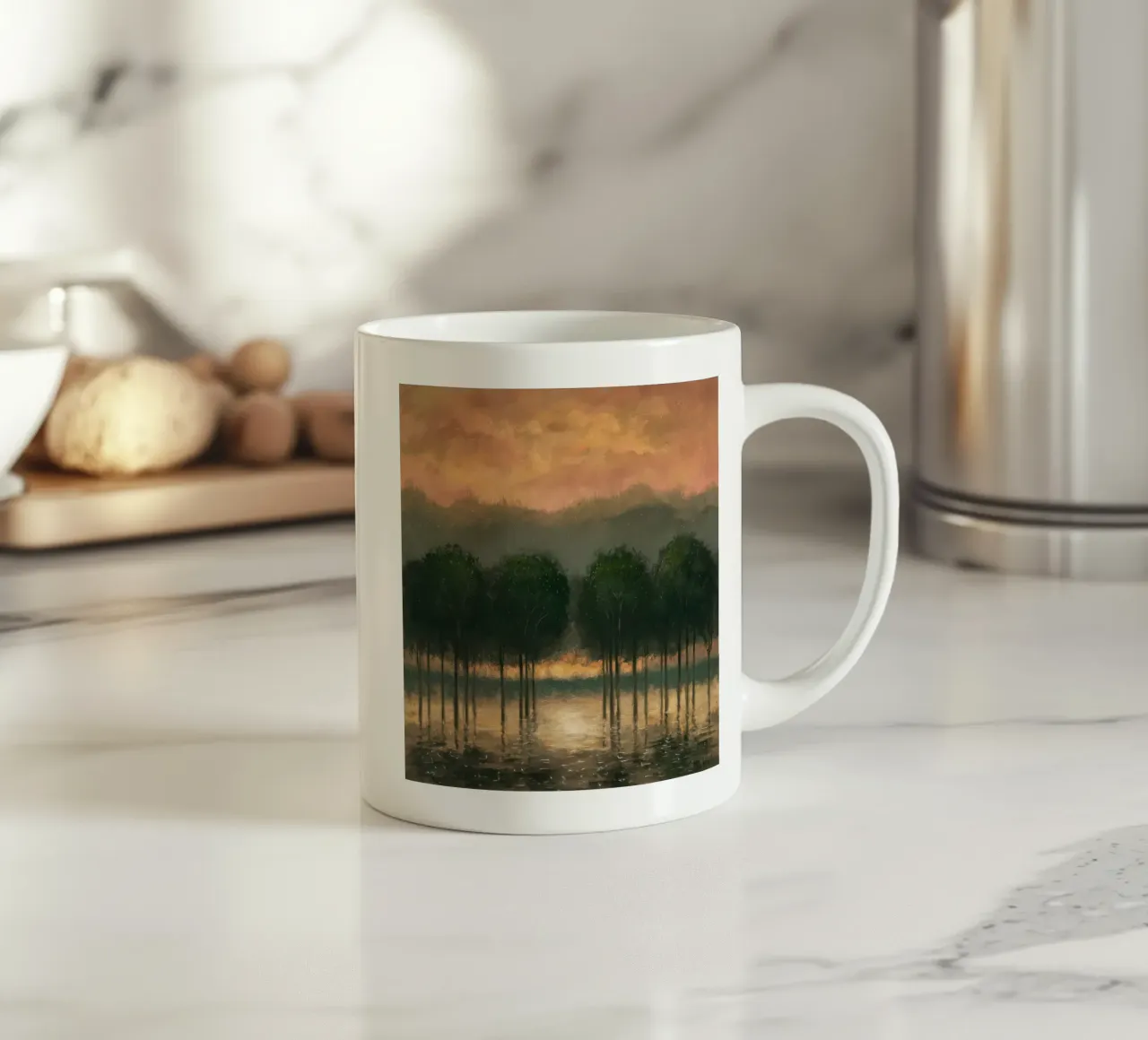 Linea Crepuscolo di Smeraldo tazza in ceramica da Obisidian Brush