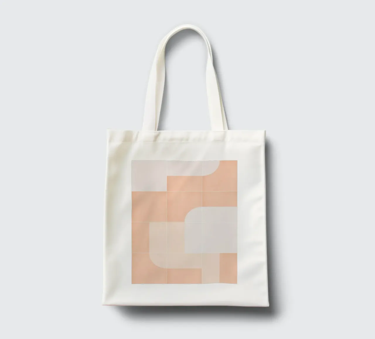 Retro Tiles 04 borsa in juta da designdn