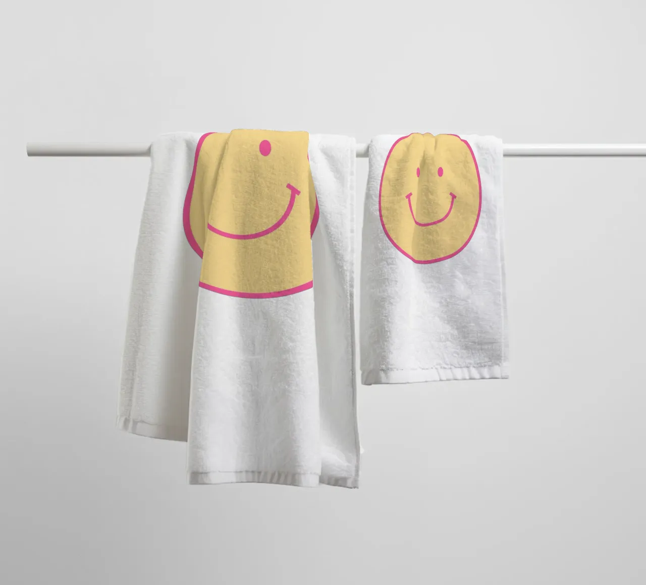 Smile Bright towel by janamossmann